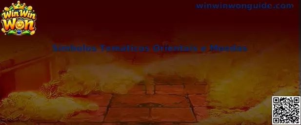 Símbolos Temáticos Orientais e Moedas no jogo Win Win Won